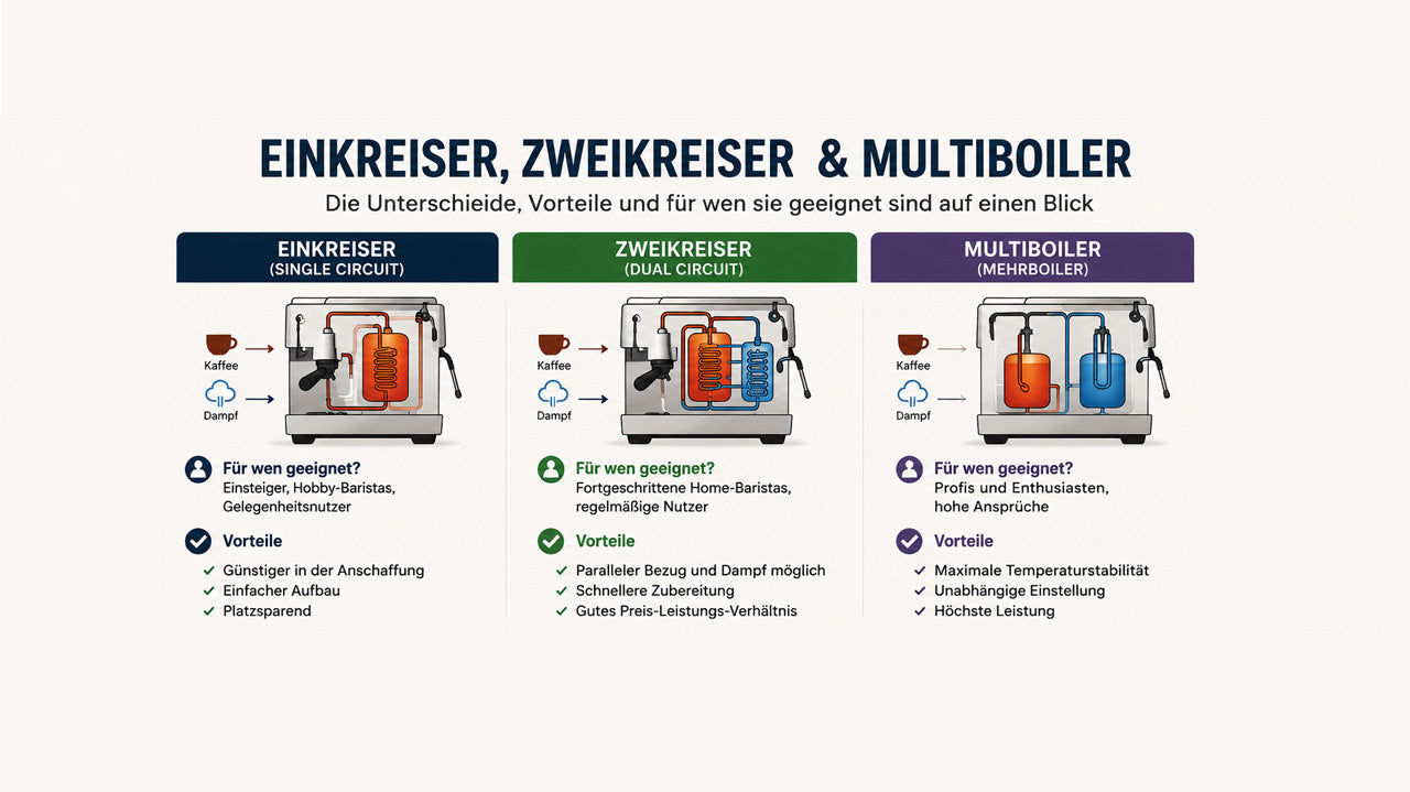 Heizsysteme für Siebträgermaschinen: Welches System passt zu dir?