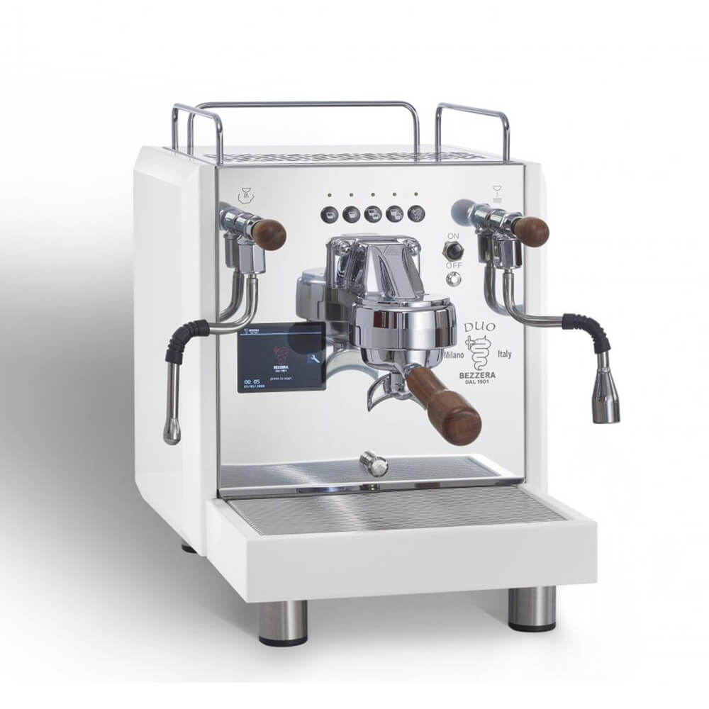 Bezzera Duo - Dual Boiler Siebträgermaschine DE-Version (Halbautomatisch)-Weiss